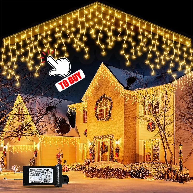 Fairy String Lights – 1/5/10pcs Battery-Powered LED Garland for Home & Holiday Decor