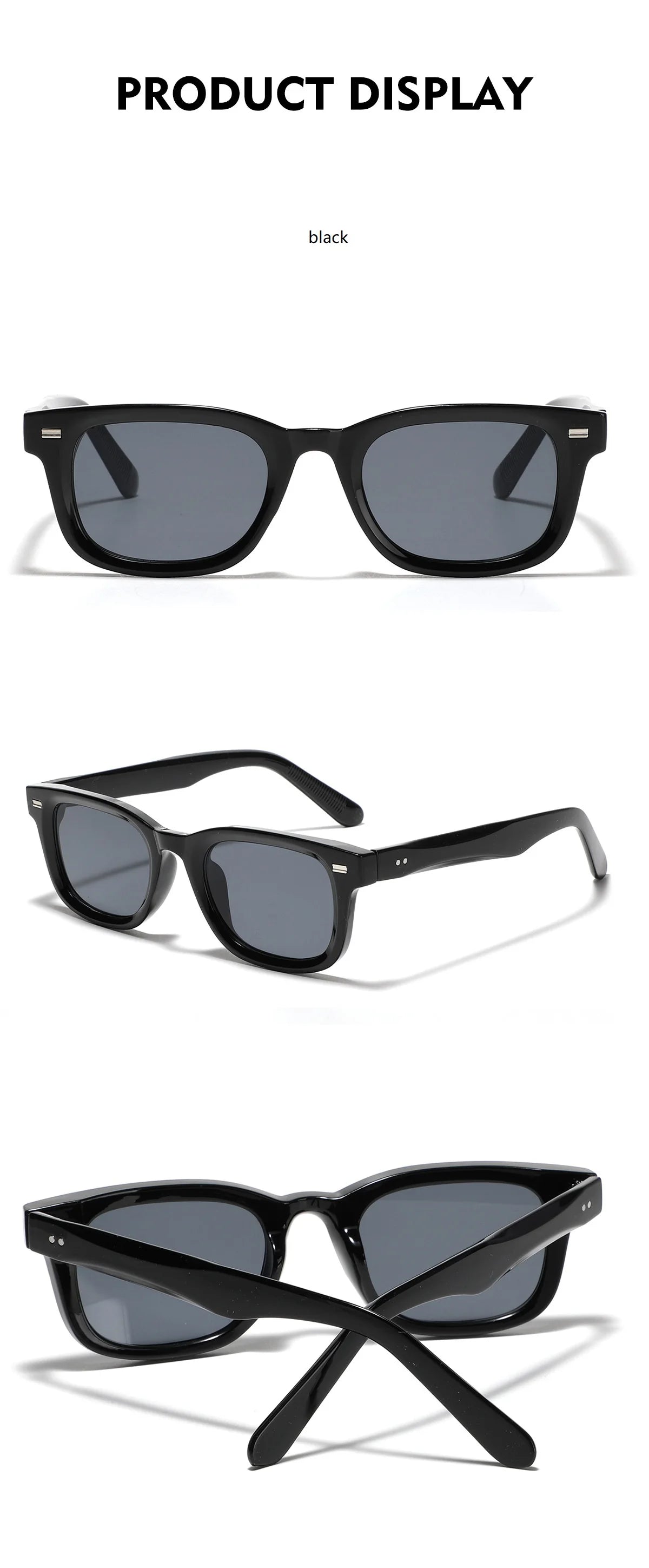 Retro Square Sunglasses – UV400 Fashion Eyewear for Men & Women