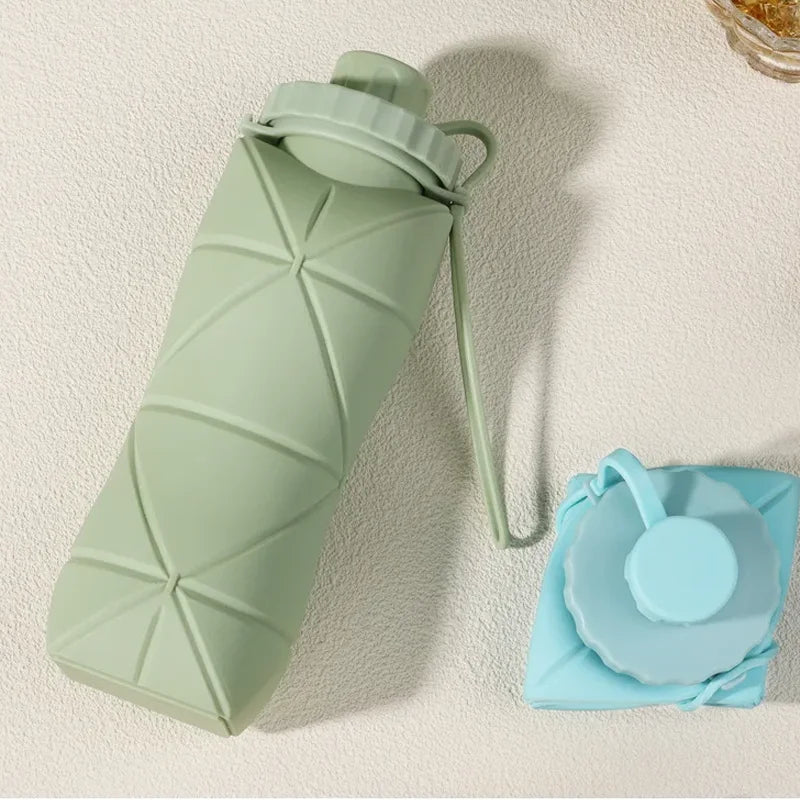 New Creative Silicone Folding Water Cup Outdoor Portable and Scalable Water Cup Sports Water Bottle Travel Water Cup Handy Cup