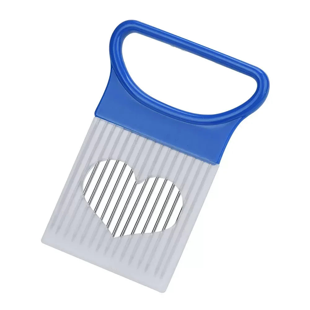 Colorful Onion Slicer Stainless Steel Potato Chip & Vegetable Holder