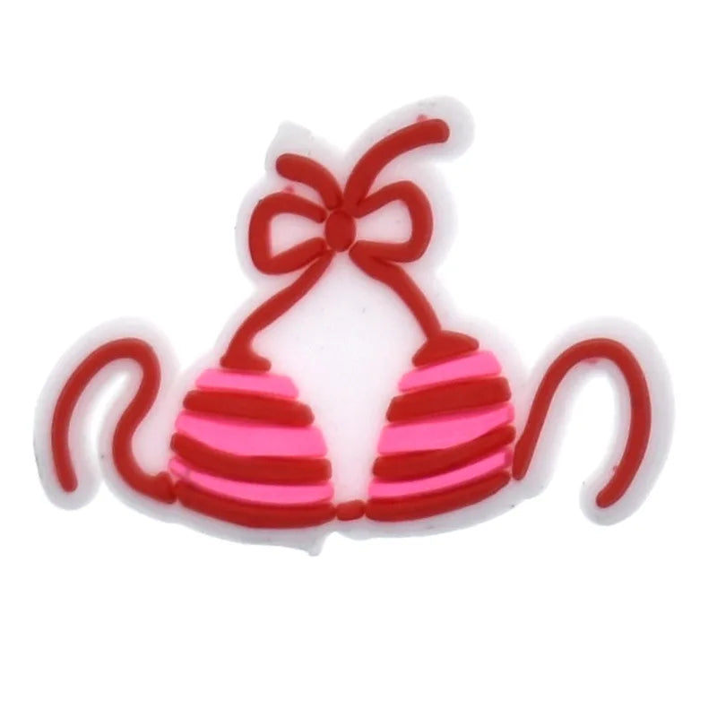 Hot Sales 1Pcs Pink Shoe Charms for Crocs Accessories Pin Shoe Wristband Croc Decorations Buckle Girls Women Party Gifts