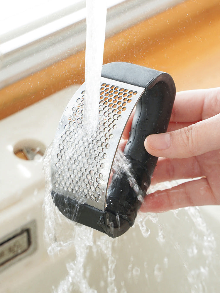 Stainless Steel Garlic Press Crusher Manual Mincer Tool