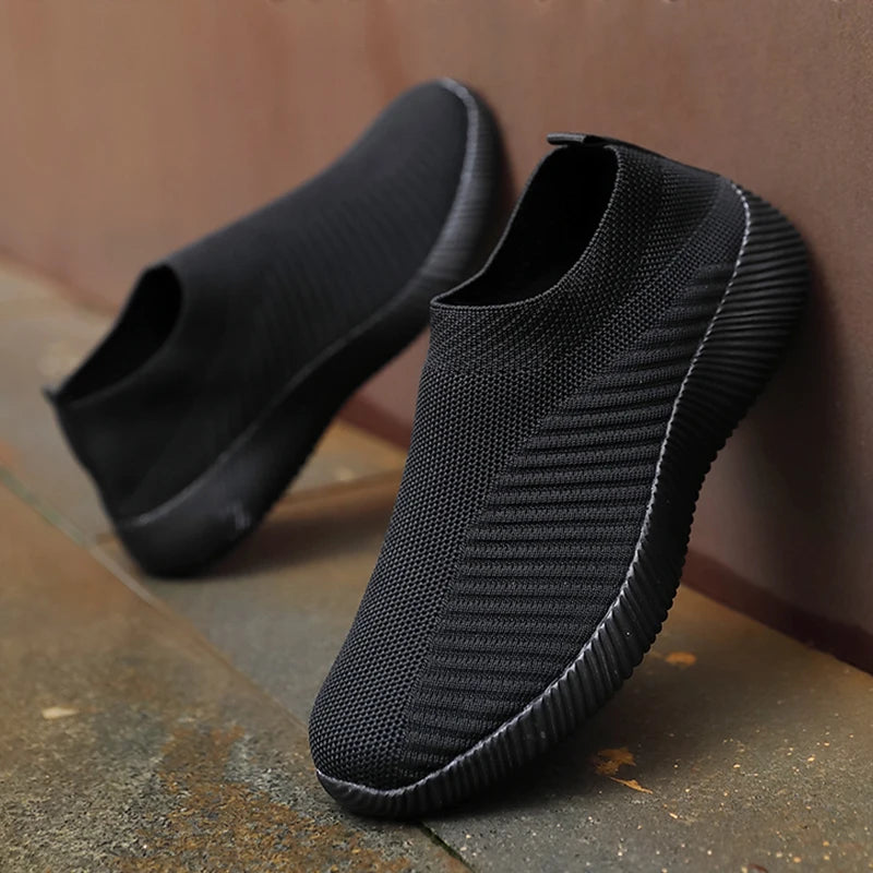 New Pink Women’s Sneakers – Comfortable Breathable Slip-On Casual Flats