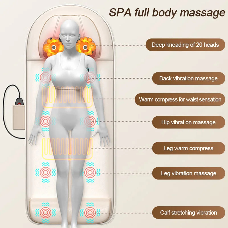 Cervical and Lumbar Massage Cushion Home Full Body SPA Massage Cushion Constant Temperature hot Compress Massage Cushion
