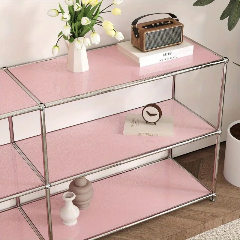 PVC Pearl Waterproof Wallpaper – DIY Self-Adhesive Black/White High Gloss Wall & Furniture Stickers