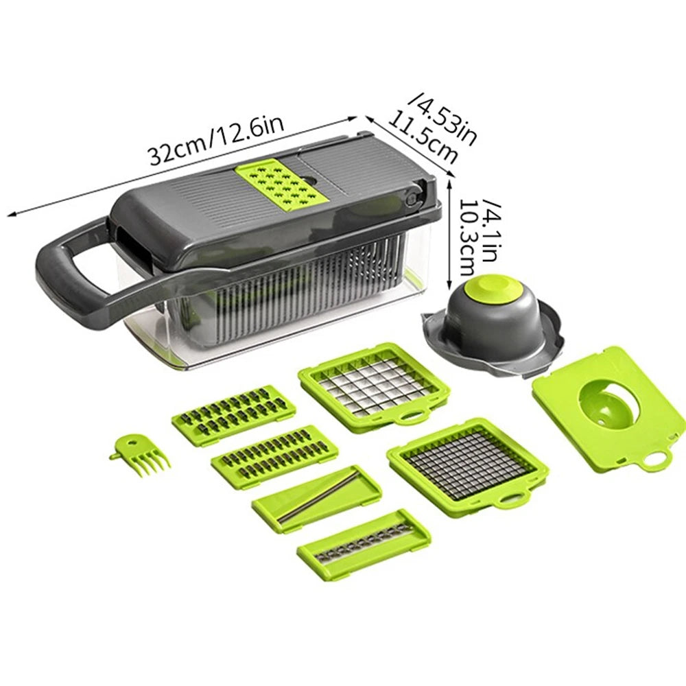 12/16-Piece Multifunctional Vegetable & Fruit Slicer Set