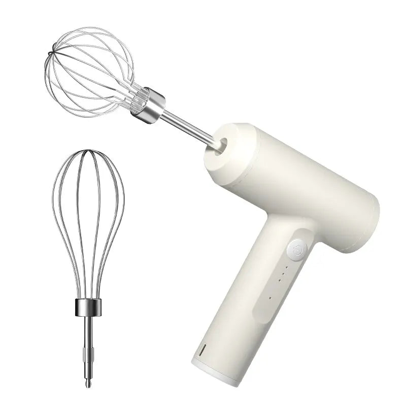 Wireless 3-Speed Electric Food Mixer Portable Egg Beater for Baking