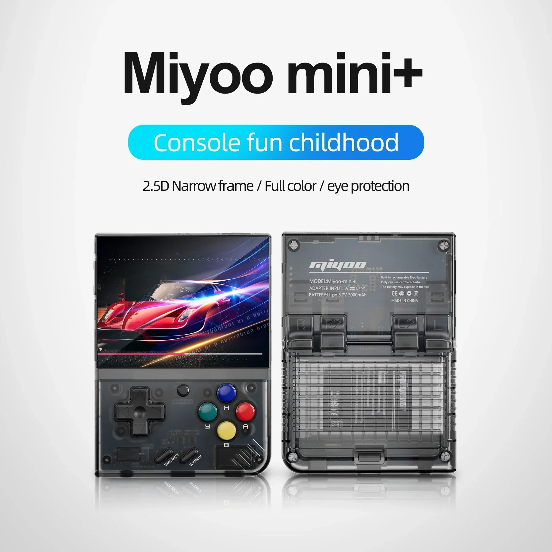 MIYOO Mini Plus V2 – Portable Retro Handheld Game Console with IPS Screen for Kids