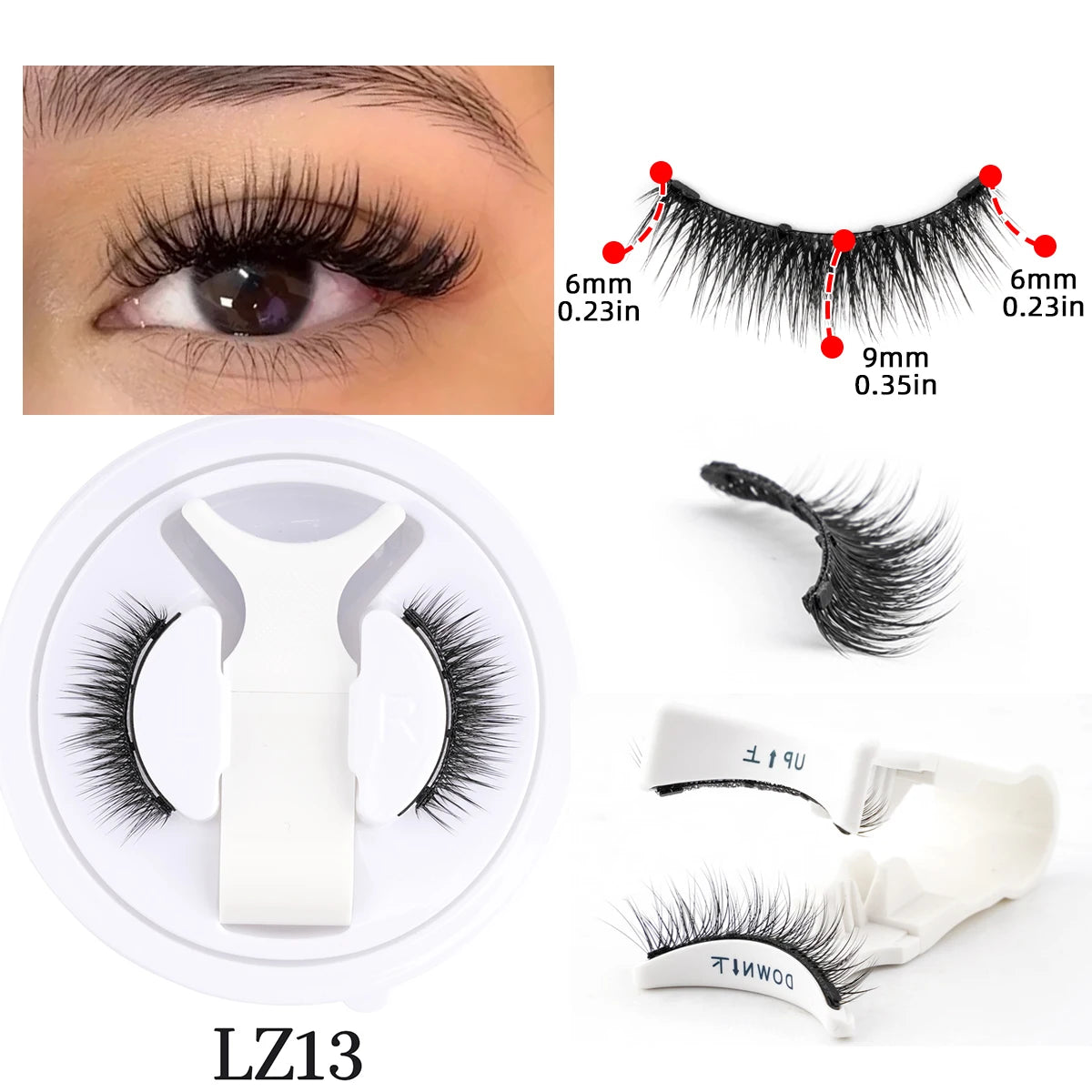 LashLuxe™ – Reusable Magnetic Mink Lashes & Tweezers Set for Effortless Glam