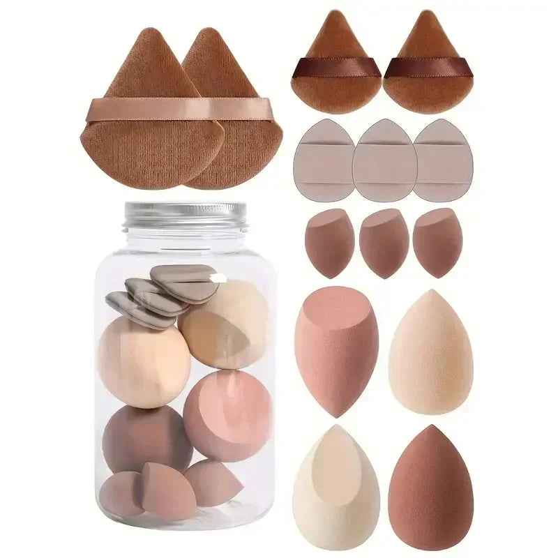 12/14Pcs Makeup Sponge Set – Beauty Blender Puffs for Foundation, Powder & Concealer, Soft Cosmetic Sponges