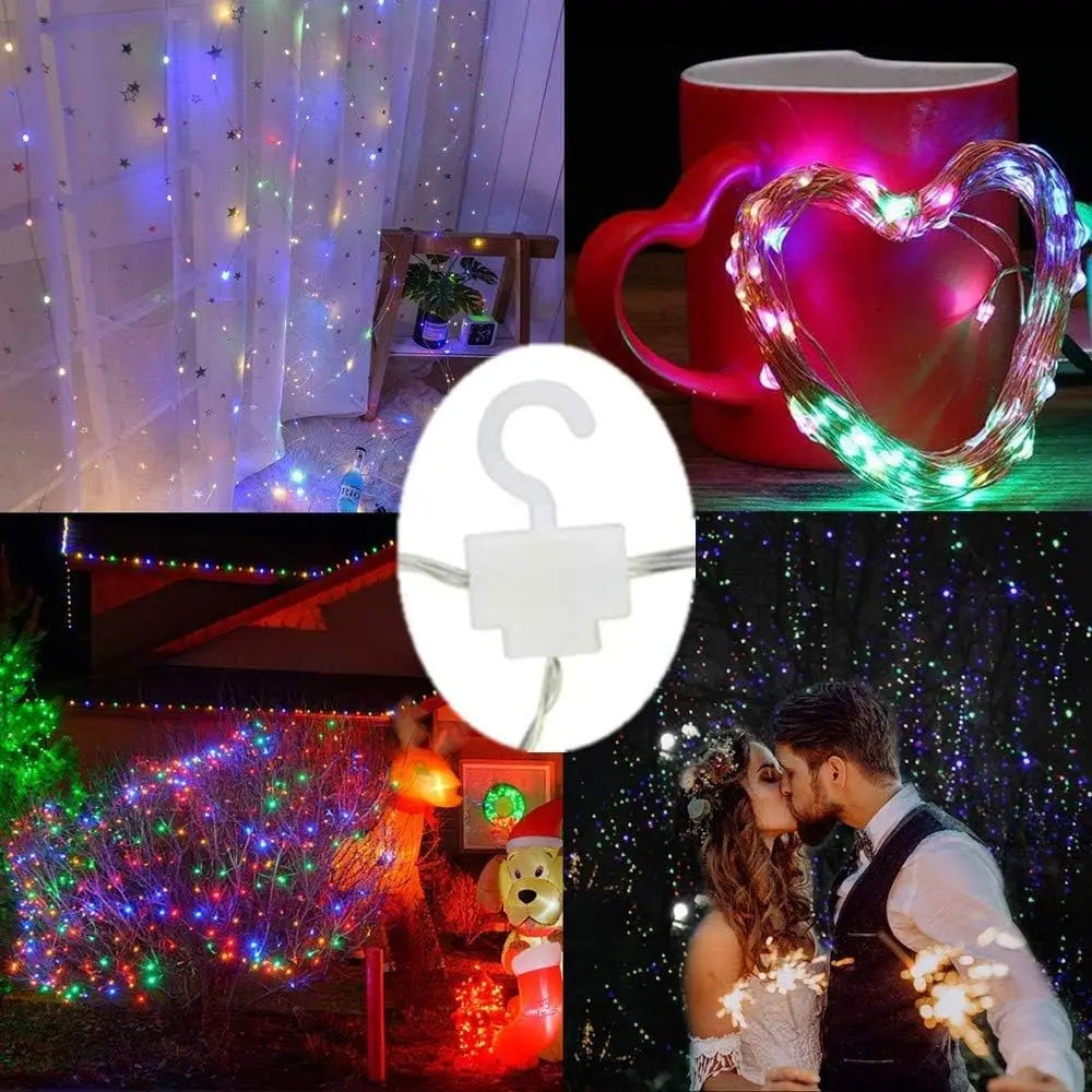 300LED Curtain Fairy Lights – 8 Modes Twinkle String Lights with Remote for Bedroom & Wedding Decor