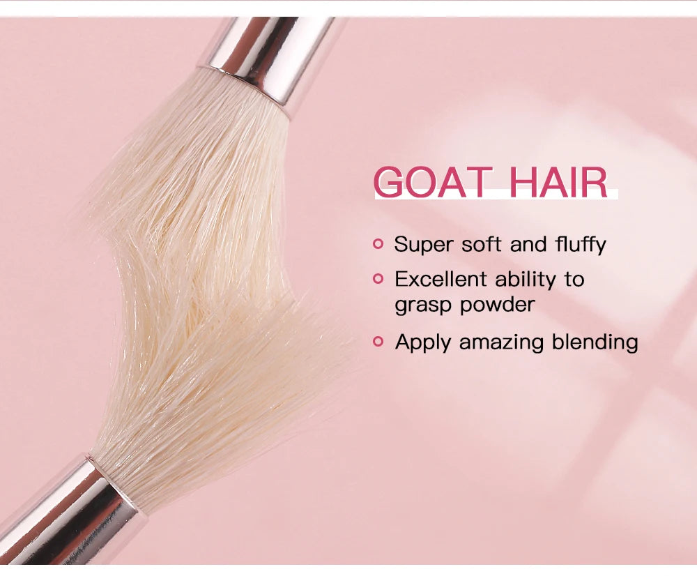 BEILI Black Makeup Brush Set – Professional Natural Goat Hair Brushes for Foundation, Powder & Eyeshadow
