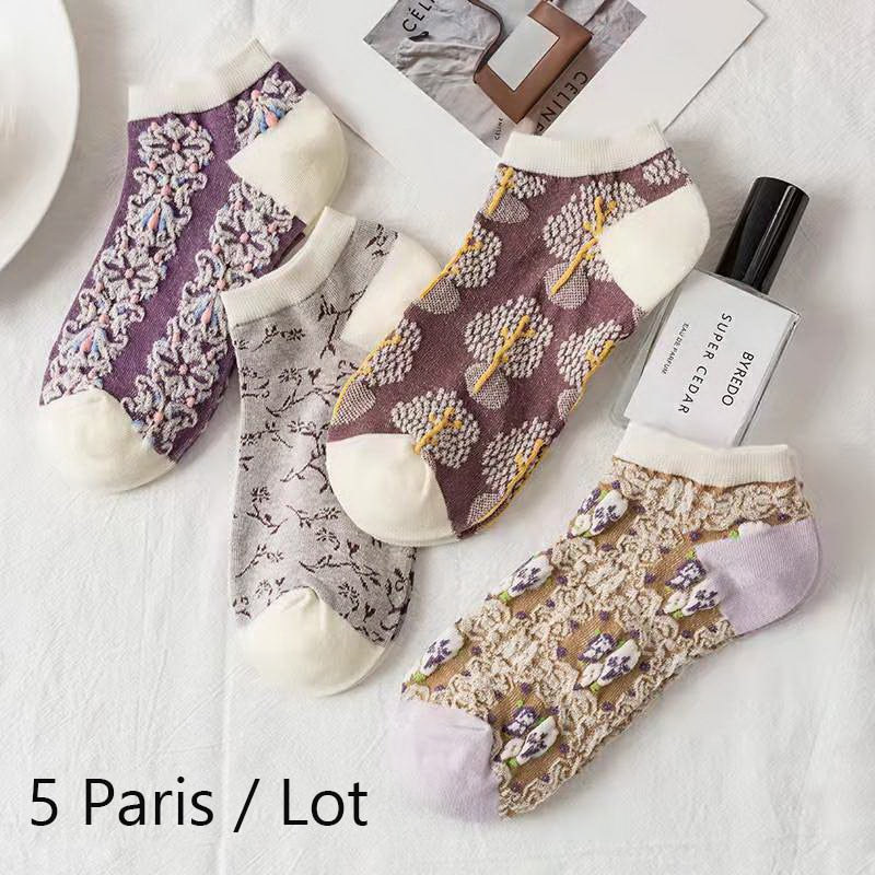 Retro Lace Socks™- Harajuku Embroided Lolita Socks