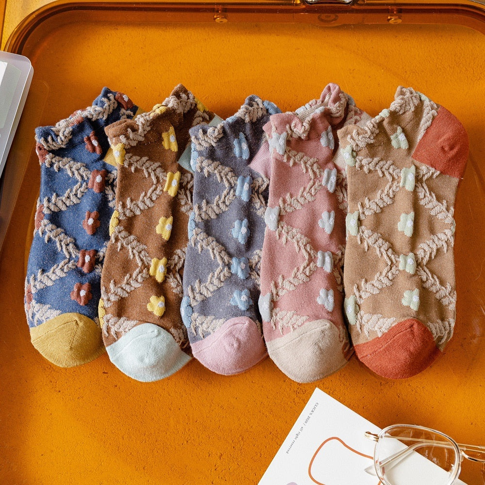 Retro Lace Socks™- Harajuku Embroided Lolita Socks