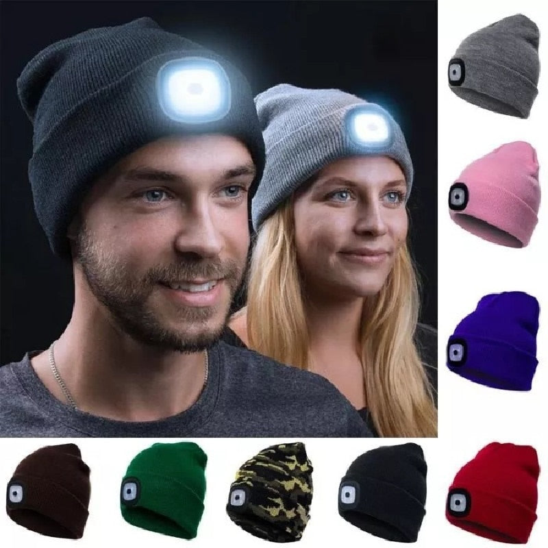 LED Beanie™- Knitted Hat with LED Light