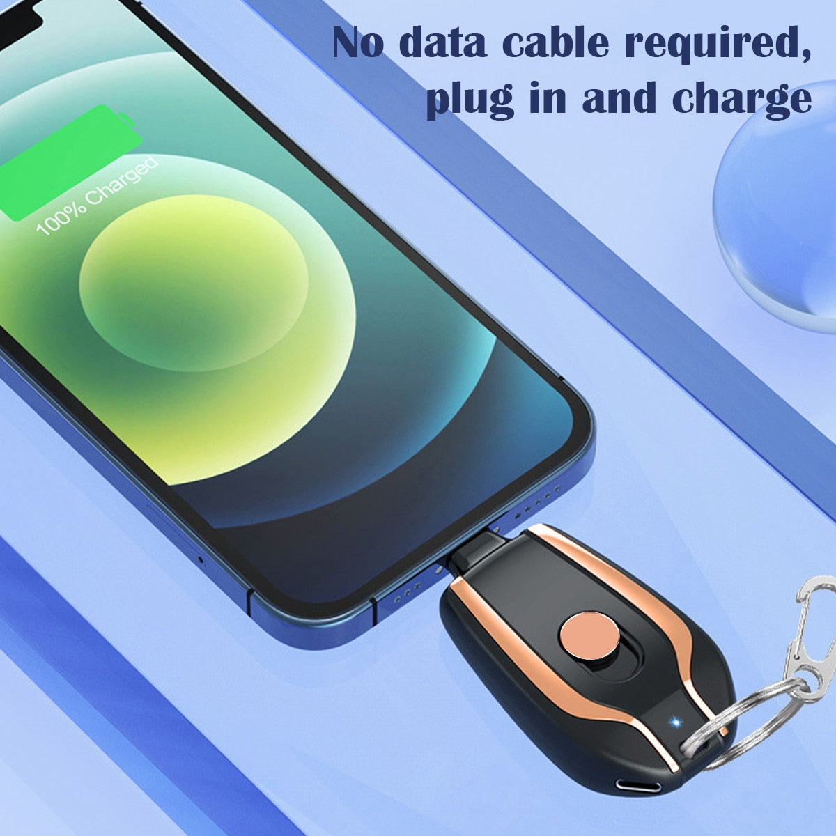 Pocket Power ™- Emergency Keychain  Phone Charger