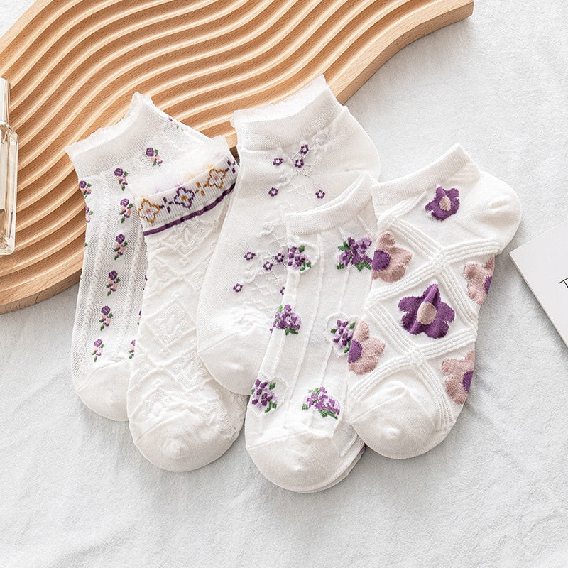 Retro Lace Socks™- Harajuku Embroided Lolita Socks