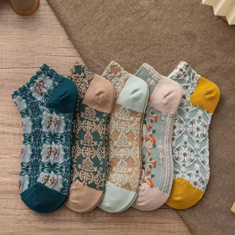 Retro Lace Socks™- Harajuku Embroided Lolita Socks