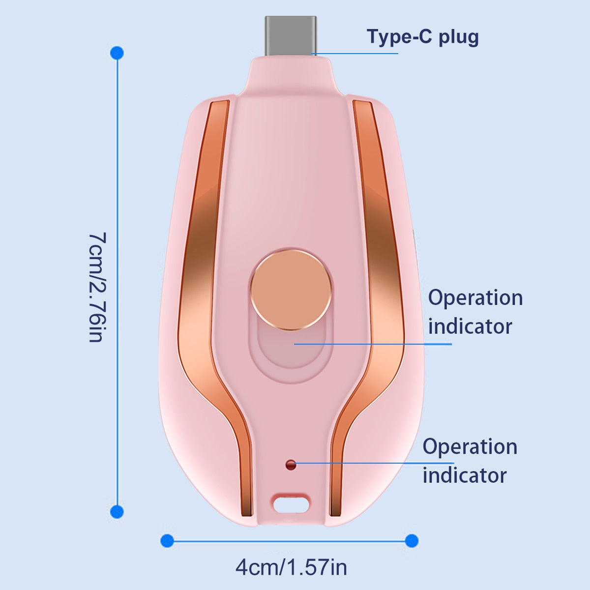 Pocket Power ™- Emergency Keychain  Phone Charger